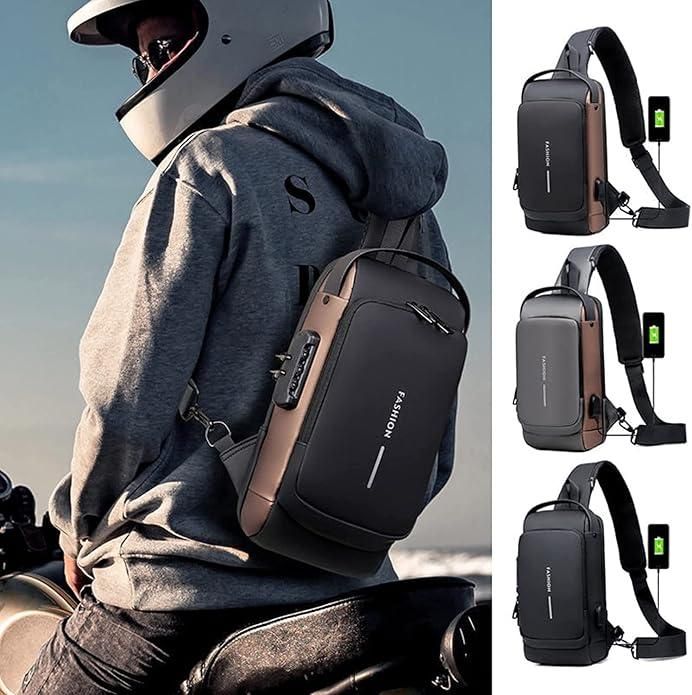 Gowky Multifunction Anti-theft Sling Bag, Cross Body Backpack For Men Women, Anti-Theft Chest Bag With USB Charging Port, Waterproof Casual Shoulder Bag Travel Hiking Sling Backpack- Multi Search this page